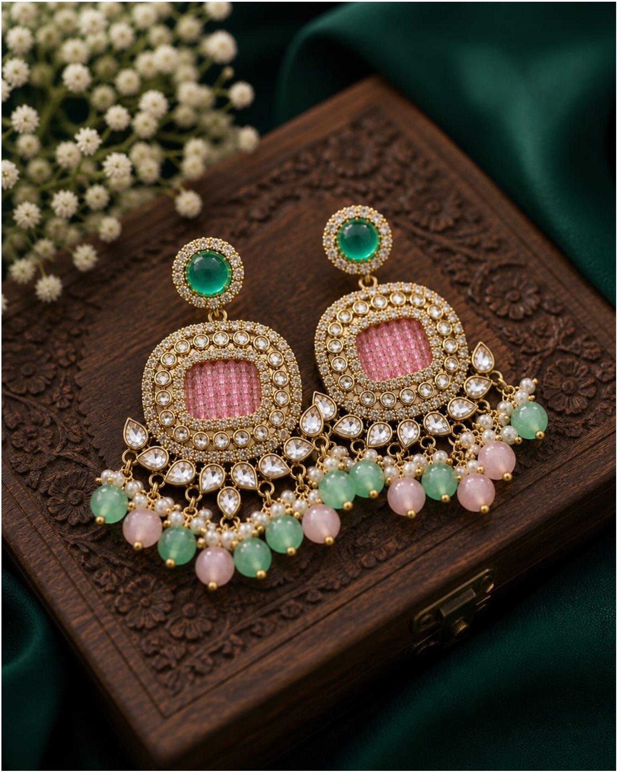 Pastel Pink Chandbali